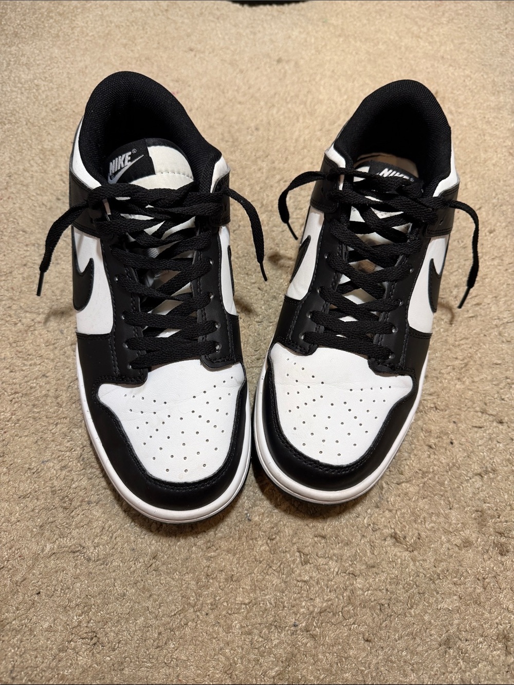 Nike Men’s Low-Top Sneakers — Black & White